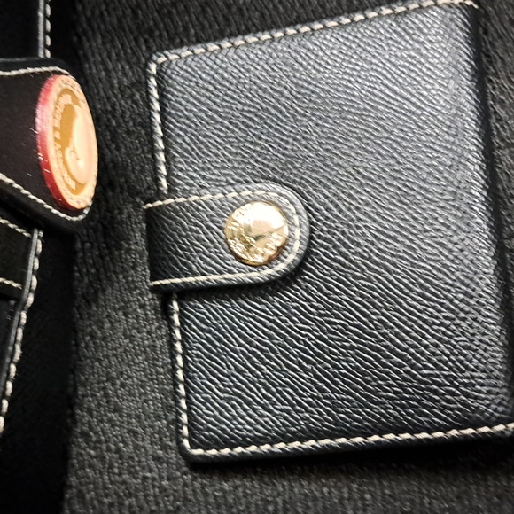 Dooney & Bourke Black Logo Lock Tote W/card Holder, Key Chain D&B - Picture 9 of 15